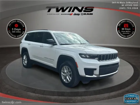 White 2025 Jeep Grand Cherokee L Laredo X for sale in Wayland, MI