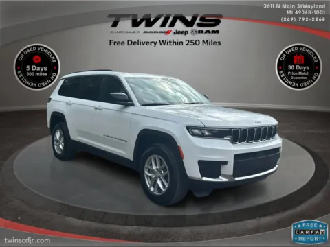 White 2025 Jeep Grand Cherokee L Laredo X for sale in Wayland, MI