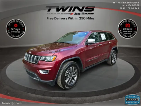 Red 2020 Jeep Grand Cherokee Limited for sale in Wayland, MI