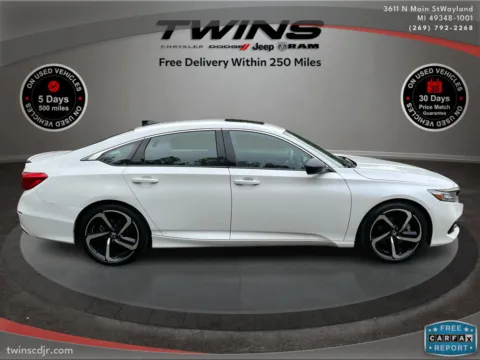 Photos of 2022 Honda Accord Sedan Sport for sale in Wayland, MI at Twins Chrysler Dodge Jeep Ram