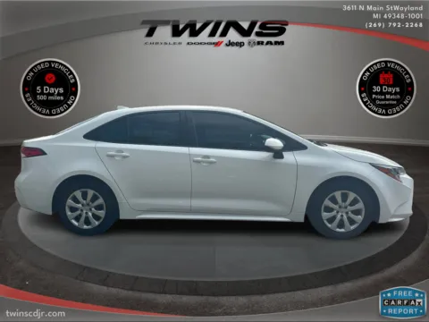 Photos of 2025 Toyota Corolla LE for sale in Wayland, MI at Twins Chrysler Dodge Jeep Ram
