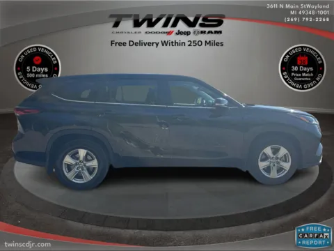 Photos of 2024 Toyota Highlander LE for sale in Wayland, MI at Twins Chrysler Dodge Jeep Ram