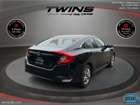 Another view of 2016 Honda Civic Sedan LX for sale in Wayland, MI at Twins Chrysler Dodge Jeep Ram