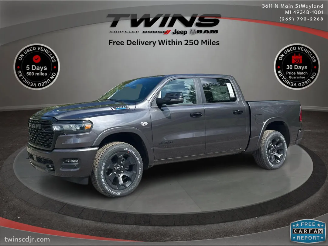 White 2026 Ram 1500 Big Horn for sale in Wayland, MI
