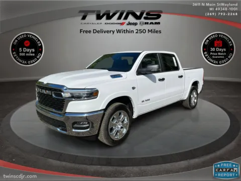 White 2026 Ram 1500 Big Horn for sale in Wayland, MI