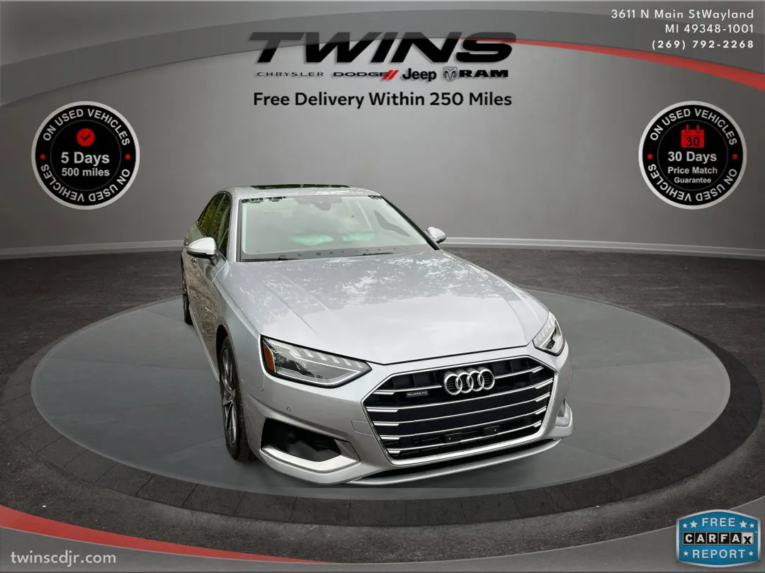 Silver 2023 Audi A4 Sedan Premium for sale in Wayland, MI