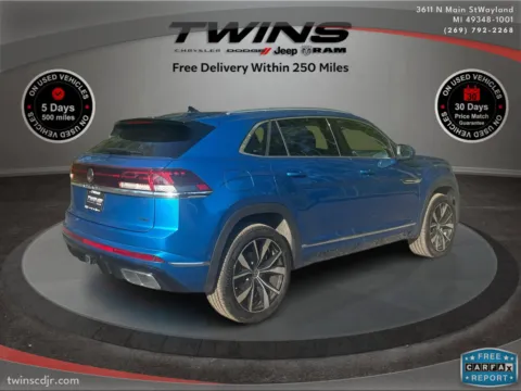 Another view of 2025 Volkswagen Atlas Cross Sport 2.0T SEL Premium R-Line for sale in Wayland, MI at Twins Chrysler Dodge Jeep Ram