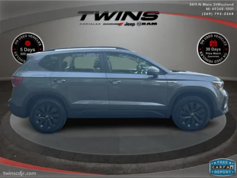 Photos of 2022 Volkswagen Taos S for sale in Wayland, MI at Twins Chrysler Dodge Jeep Ram