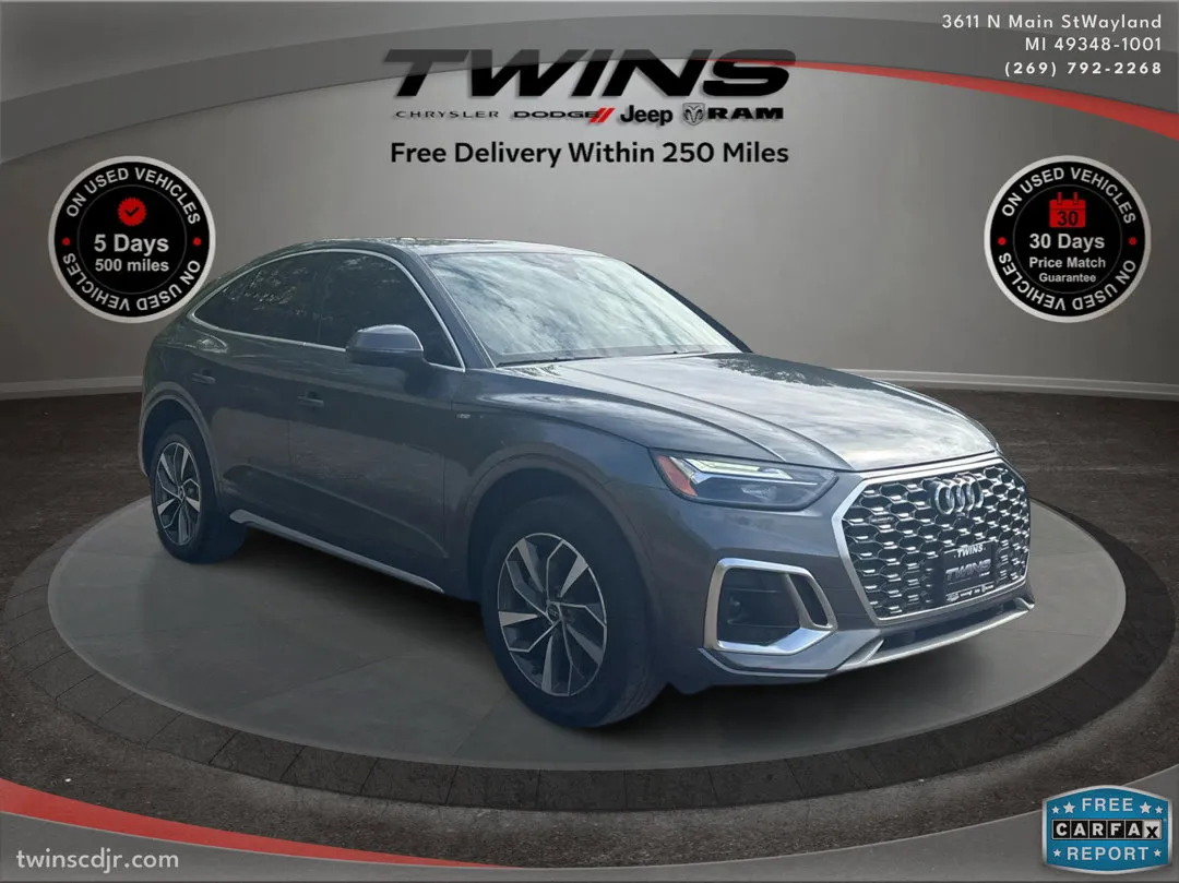 Gray 2022 Audi Q5 Sportback S line Premium Plus for sale in Wayland, MI