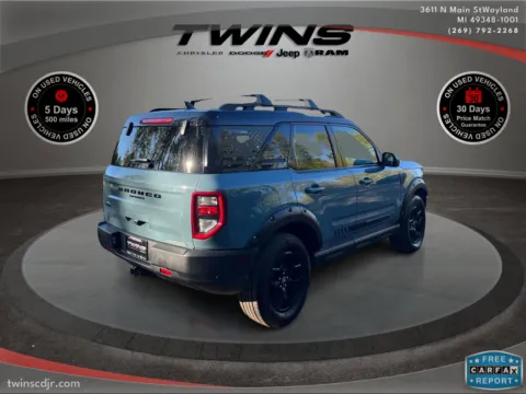 Photos of 2021 Ford Bronco Sport First Edition for sale in Wayland, MI at Twins Chrysler Dodge Jeep Ram