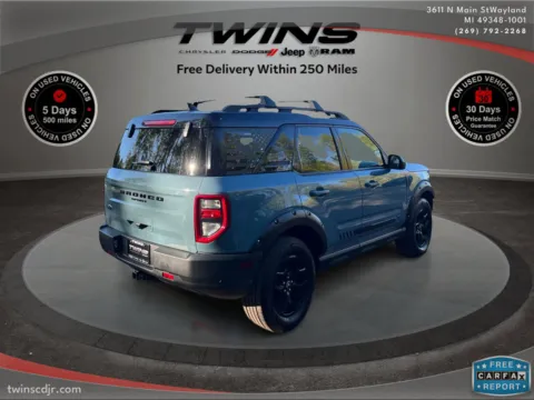 Photos of 2021 Ford Bronco Sport First Edition for sale in Wayland, MI at Twins Chrysler Dodge Jeep Ram