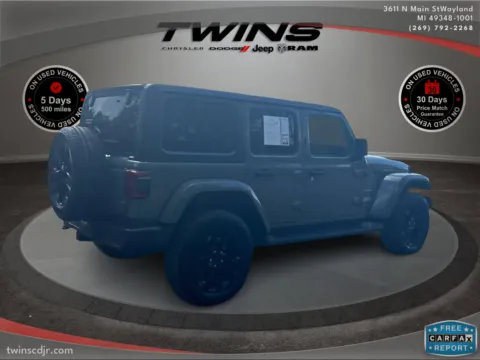 Another view of 2021 Jeep Wrangler 4xe Unlimited Sahara for sale in Wayland, MI at Twins Chrysler Dodge Jeep Ram