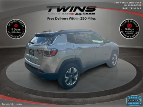 Photos of 2021 Jeep Compass Limited for sale in Wayland, MI at Twins Chrysler Dodge Jeep Ram