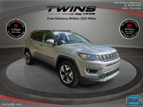 Silver 2021 Jeep Compass Limited for sale in Wayland, MI