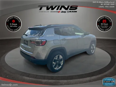 Photos of 2021 Jeep Compass Limited for sale in Wayland, MI at Twins Chrysler Dodge Jeep Ram
