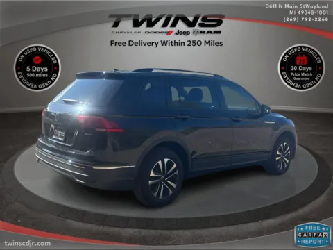 Another view of 2022 Volkswagen Tiguan S for sale in Wayland, MI at Twins Chrysler Dodge Jeep Ram