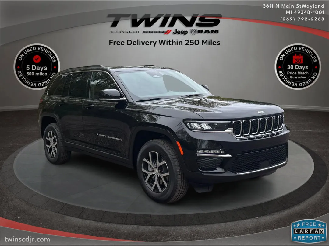 Black 2025 Jeep Grand Cherokee Limited for sale in Wayland, MI