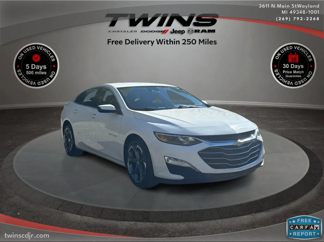 White 2023 Chevrolet Malibu LT for sale in Wayland, MI
