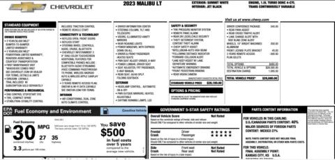 More photos of 2023 Chevrolet Malibu LT at Twins Chrysler Dodge Jeep Ram, MI