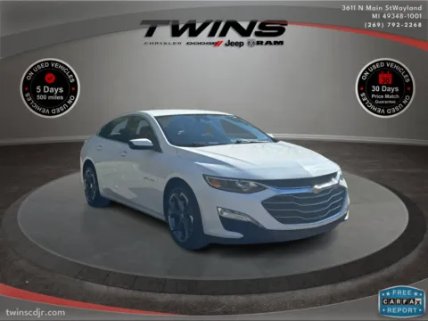 White 2023 Chevrolet Malibu LT for sale in Wayland, MI