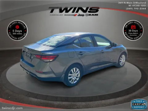 Another view of 2022 Nissan Sentra S for sale in Wayland, MI at Twins Chrysler Dodge Jeep Ram