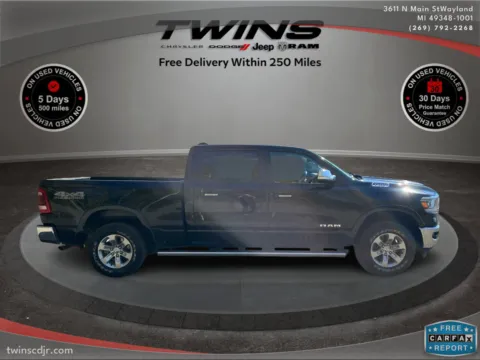 Black 2022 Ram 1500 Laramie for sale in Wayland, MI