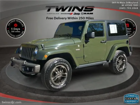 Green 2016 Jeep Wrangler 75th Anniversary for sale in Wayland, MI