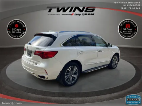 Photos of 2017 Acura MDX w/Advance Pkg for sale in Wayland, MI at Twins Chrysler Dodge Jeep Ram