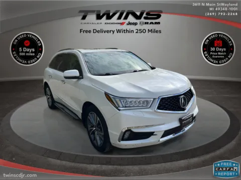 White 2017 Acura MDX w/Advance Pkg for sale in Wayland, MI