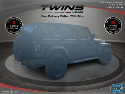 Another view of 2021 Jeep Wrangler Unlimited Sahara Altitude for sale in Wayland, MI at Twins Chrysler Dodge Jeep Ram