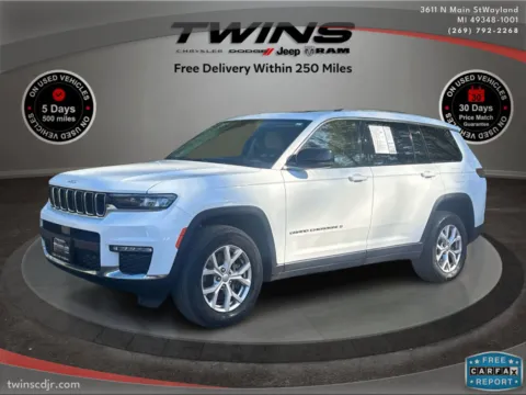 White 2022 Jeep Grand Cherokee L Limited for sale in Wayland, MI