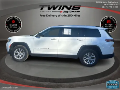 Photos of 2022 Jeep Grand Cherokee L Limited for sale in Wayland, MI at Twins Chrysler Dodge Jeep Ram