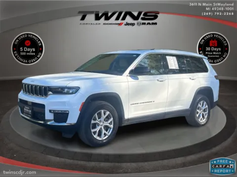 White 2022 Jeep Grand Cherokee L Limited for sale in Wayland, MI
