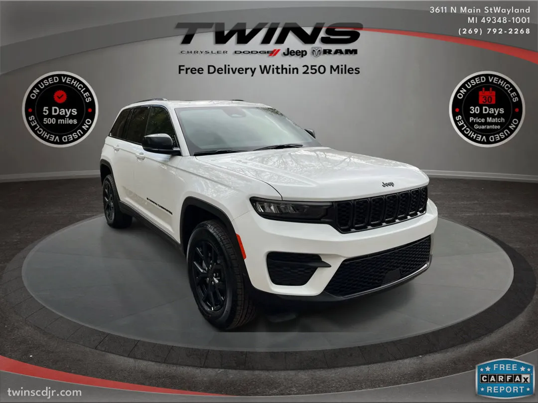 White 2025 Jeep Grand Cherokee Altitude X for sale in Wayland, MI