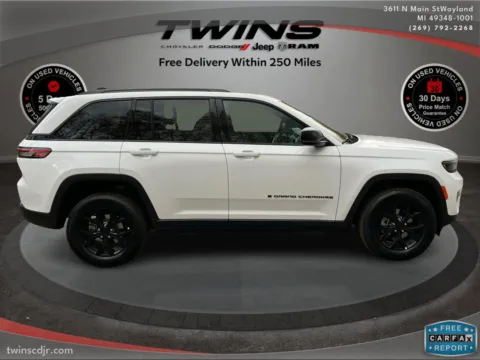 Photos of 2025 Jeep Grand Cherokee Altitude X for sale in Wayland, MI at Twins Chrysler Dodge Jeep Ram