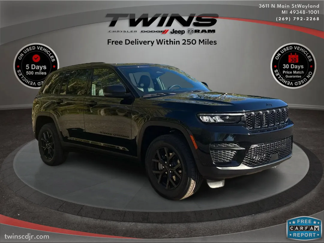 Black 2025 Jeep Grand Cherokee Altitude X for sale in Wayland, MI