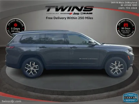 Photos of 2025 Jeep Grand Cherokee L Limited for sale in Wayland, MI at Twins Chrysler Dodge Jeep Ram