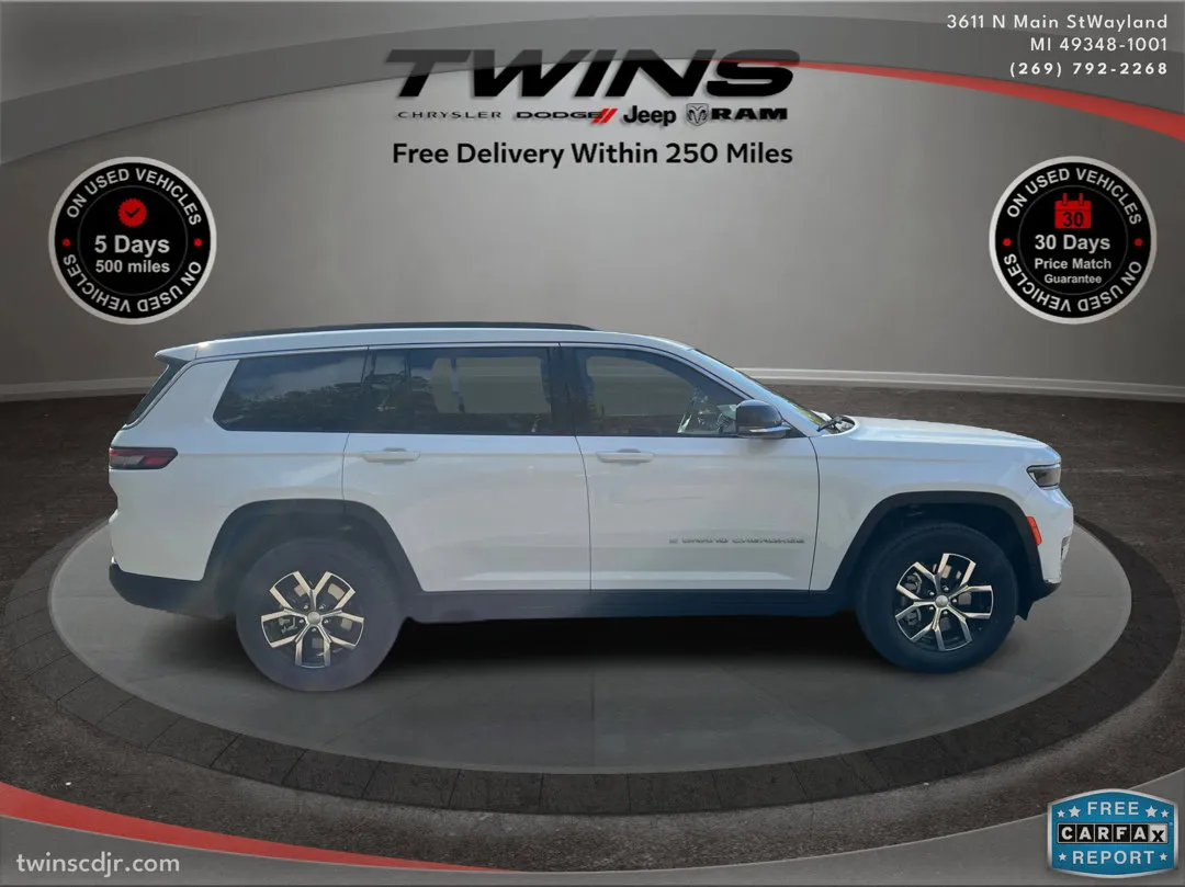 White 2025 Jeep Grand Cherokee L Limited for sale in Wayland, MI