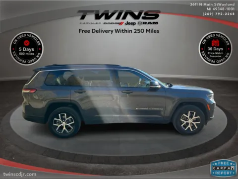 Gray 2024 Jeep Grand Cherokee L Limited for sale in Wayland, MI