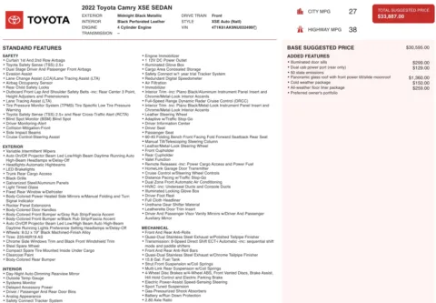 More photos of 2022 Toyota Camry XSE at Twins Chrysler Dodge Jeep Ram, MI