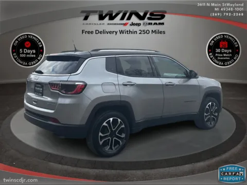 Another view of 2022 Jeep Compass Limited for sale in Wayland, MI at Twins Chrysler Dodge Jeep Ram