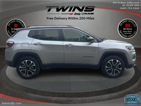 Photos of 2022 Jeep Compass Limited for sale in Wayland, MI at Twins Chrysler Dodge Jeep Ram