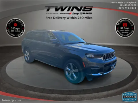 Gray 2021 Jeep Grand Cherokee L Limited for sale in Wayland, MI