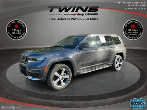 Gray 2021 Jeep Grand Cherokee L Limited for sale in Wayland, MI