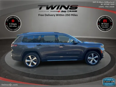 Gray 2021 Jeep Grand Cherokee L Limited for sale in Wayland, MI