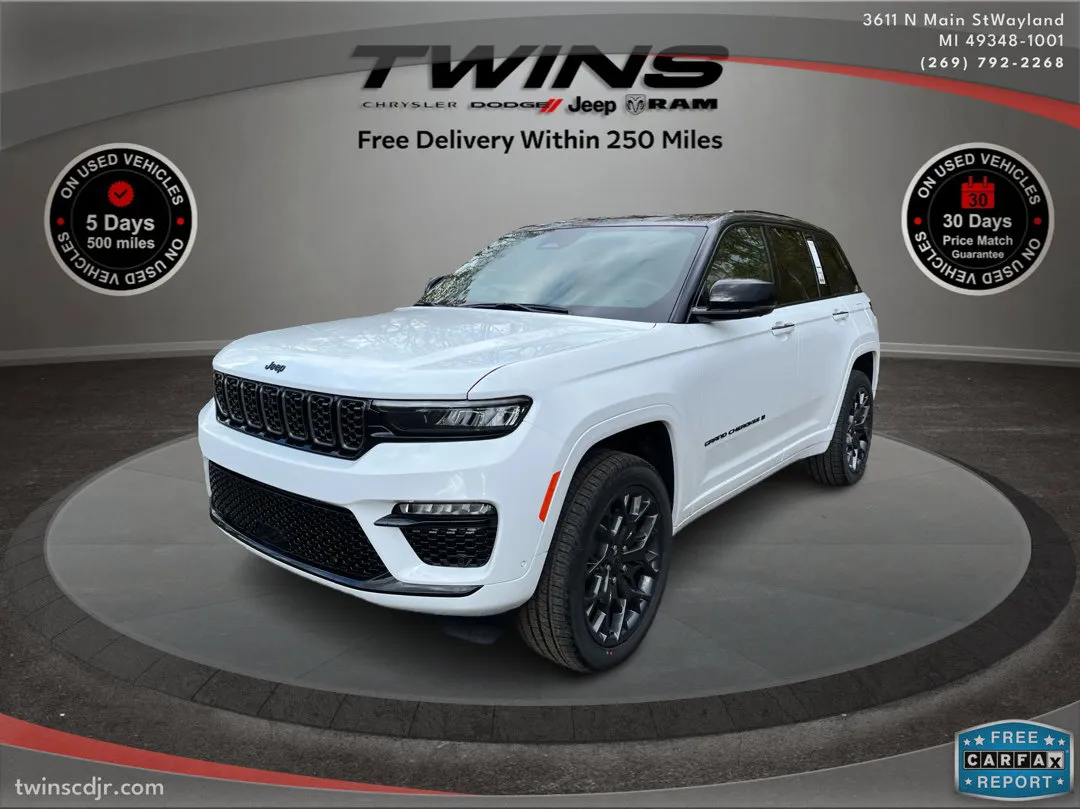 White 2025 Jeep Grand Cherokee Summit for sale in Wayland, MI
