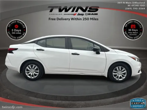 Photos of 2021 Nissan Versa S for sale in Wayland, MI at Twins Chrysler Dodge Jeep Ram