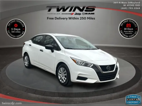 White 2021 Nissan Versa S for sale in Wayland, MI