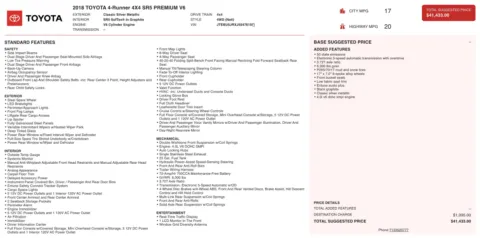 More photos of 2018 Toyota 4Runner SR5 at Twins Chrysler Dodge Jeep Ram, MI