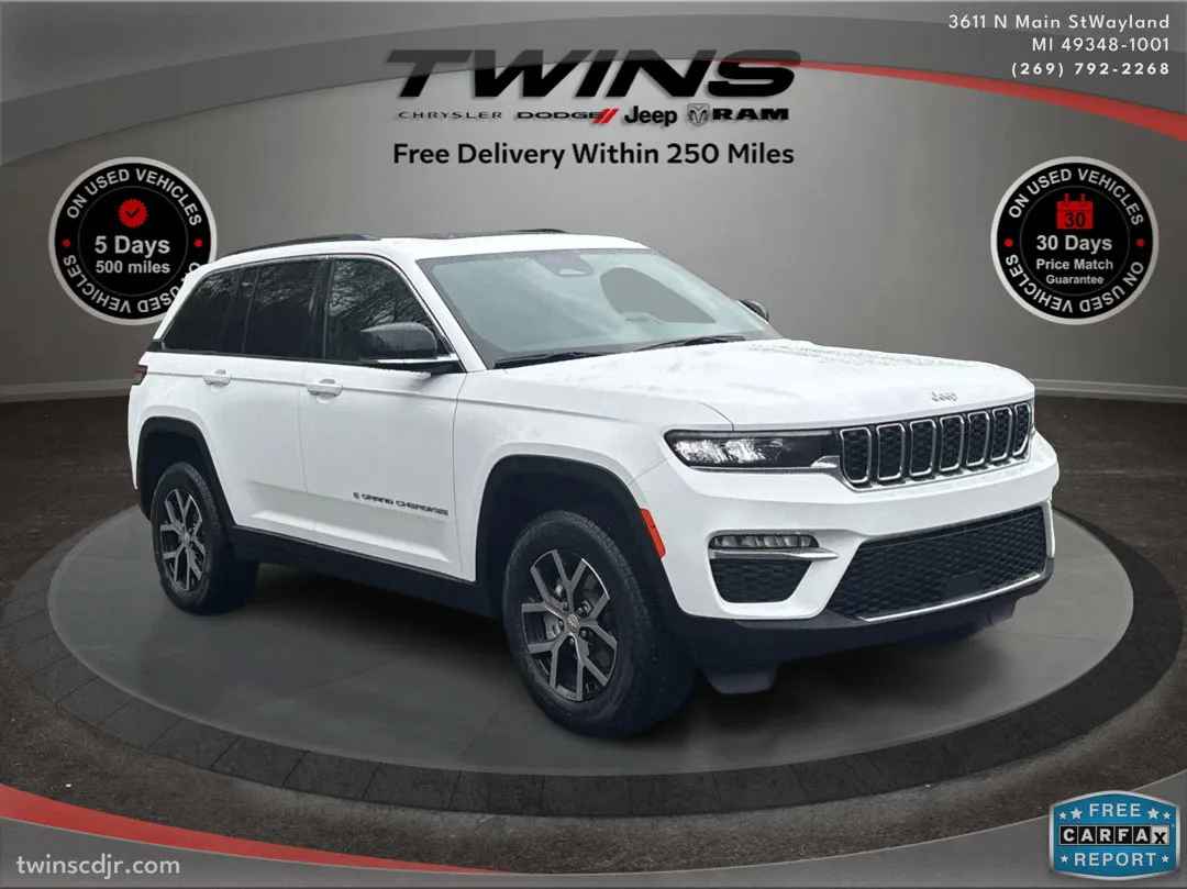 White 2025 Jeep Grand Cherokee Limited for sale in Wayland, MI